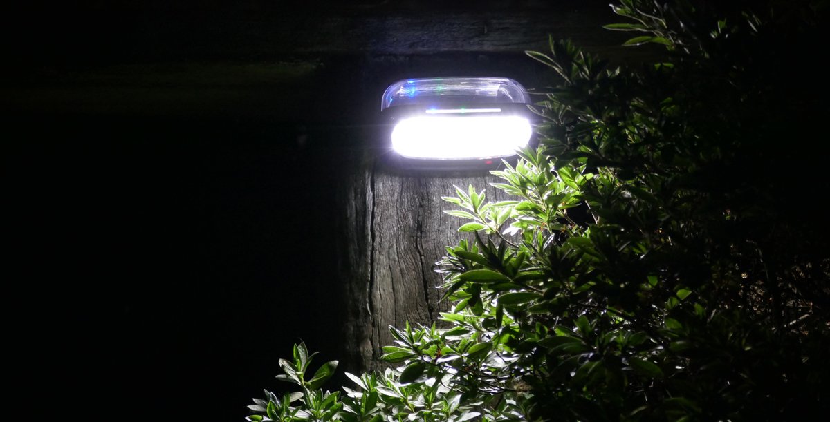outdoor solar light with motion detector