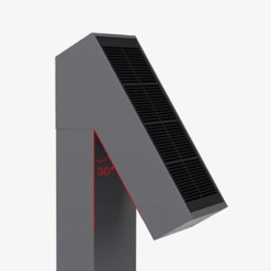 Alternative view of Acute Solar Path Light
