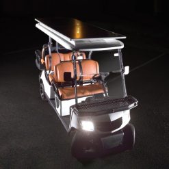 Aerial view of Star 8 6 person golf cart