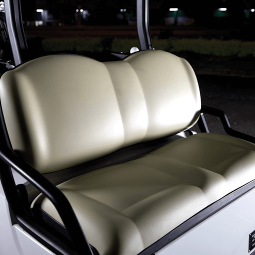 Back seats of two seater golf cart