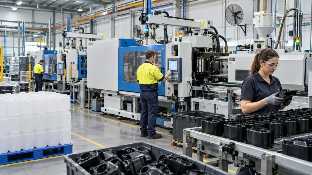Factory using remote battery power